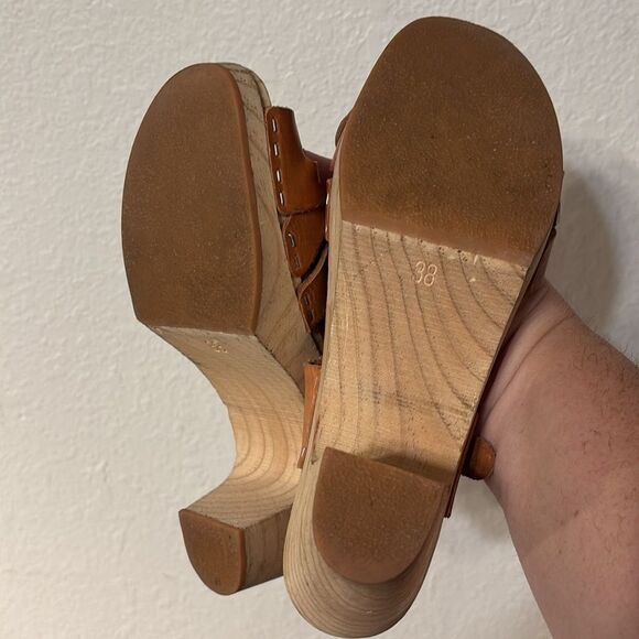 Sandgrens Leather Clogs Size 7 - Picture 5 of 5